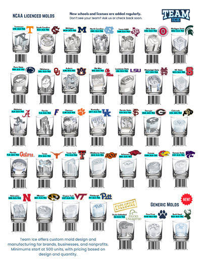 Team-Ice-2026-Line-Sheet Team Ice Cube Molds